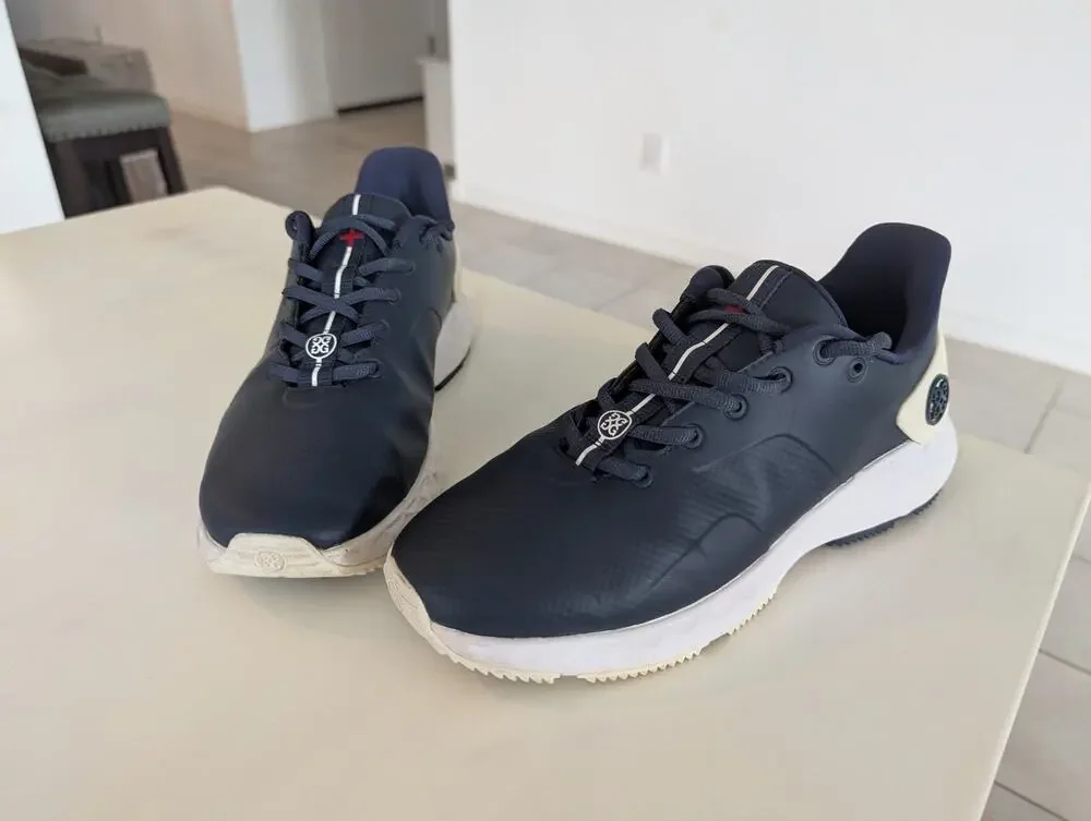 G/FORE MG4+ Spikeless Golf Shoes Twilight Navy Blue Mens Size 8.5 G4MC0EF26
